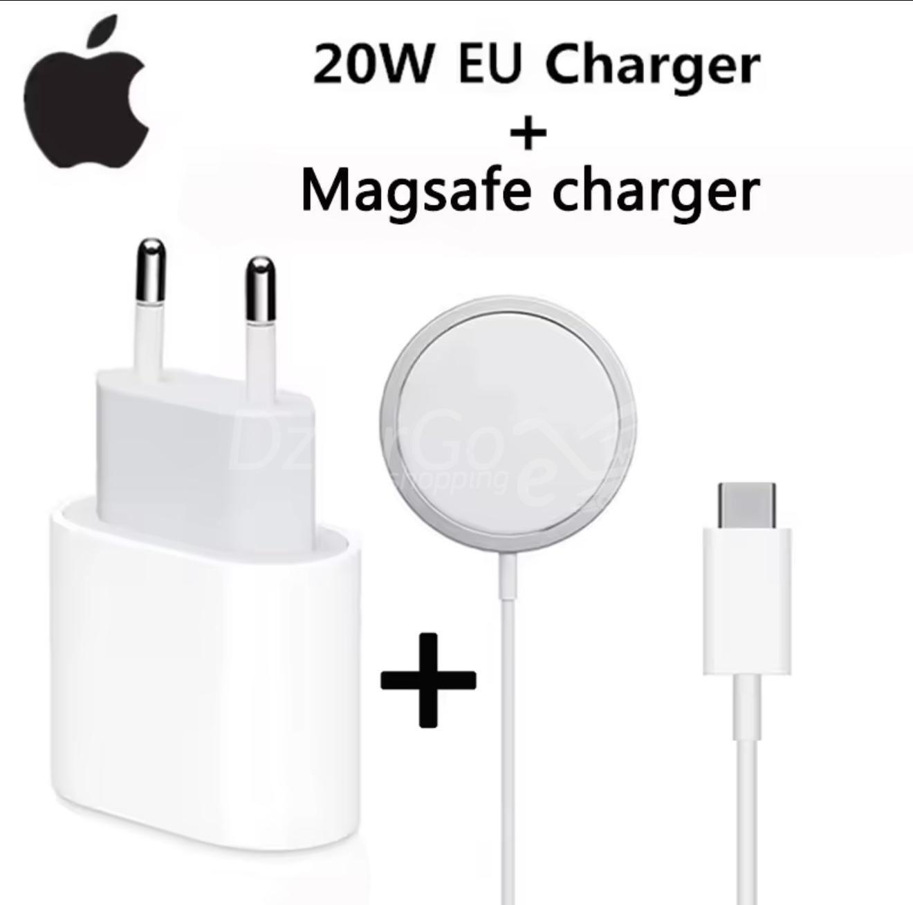 IMG_6001k Promo Chargeur Magsafe Pour iPhoneمحدبليول USB-C Pack promo Chargeur Magsafe pour iPhone 15 W + adaptateur USB-C 20 W apple très bonne qualité - الصورة 1