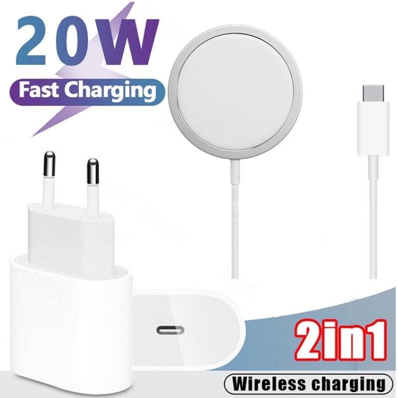 IMG_6002k Promo Chargeur Magsafe Pour iPhoneمحدبليول USB-C Pack promo Chargeur Magsafe pour iPhone 15 W + adaptateur USB-C 20 W apple très bonne qualité - الصورة 2