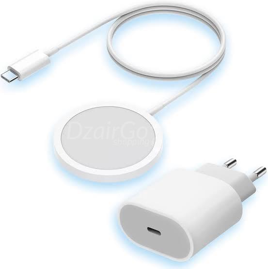 img_6Pack Promo Chargeur Magsafe Pour iPhoneمحدبليول USB-C Pack promo Chargeur Magsafe pour iPhone 15 W + adaptateur USB-C 20 W apple très bonne qualité - الصورة 5