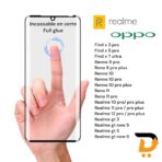 غارقة الزجاج لسلسلة Oppo و Realme, واقي الشاشة ,غراء غير قابل للكسر في الزجاج