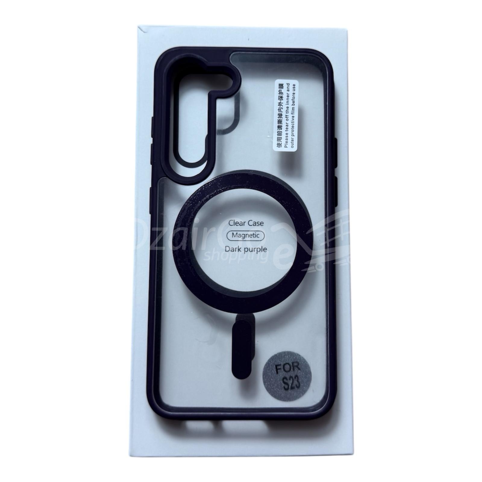 photoroom_20250323_221741-2 فاخر شفاف لـ Magsafeلمغناطيسي اللاسلكي لـ Samsung Galaxy S23 5G S23 Coque de téléphone de luxe transparente pour Magsafe, étui de Charge magnétique sans fil pour Samsung galaxy s23 5g 6 couleurs - الصورة 2