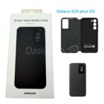 Samsung S24 Samsung Portfolio Case+ Smart View Original- الأسود S24 أغمق