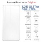 غراء كامل غير قابل للكسر لهاتف Samsung Galaxy S25 Ultra 5G s26 من الزجاج المقسى بالغراء الكامل, إدارة بصمات الأصابع