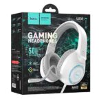 HOCO W108 Sue – Casque Gamer avec RGB (Éclairage LED )– blanc ORIGINAL