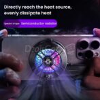 Refroidisseur sl33 magnétique pour téléphone et tablette portable, refroidisseur à semi-conducteur, clip arrière, ventilateur de refroidissement, IOS, Android مبرد هاتف و تابلات – Image 6