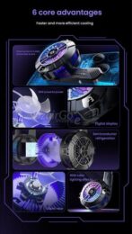 Refroidisseur sl33 magnétique pour téléphone et tablette portable, refroidisseur à semi-conducteur, clip arrière, ventilateur de refroidissement, IOS, Android مبرد هاتف و تابلات – Image 3