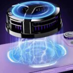 Refroidisseur s9 téléphone portable semi-conducteur ventilateur radiateur magnétique/arrière-clip 2 en 1 dissipateur de chaleur fort refroidissement jeu refroidisseur pour IOS Android مبرد الهاتف التابلات – Image 5