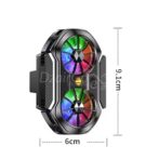 Double Ventilateur de refroidissement pour téléphone portable FS06, écran numérique, trois vitesses réglables, refroidisseur pour diffusion en direct, avec roue universelle 2مبرد في 1 للهاتف – Image 6