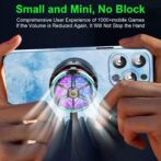 refroidisseur S6x  magnétique pour jeu radiateur contrôle de température intelligent ventilateur de refroidissement Smartphone tablette مبرد هاتف و تابلات – Image 6