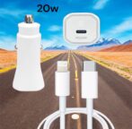 شاحن تلقائي مع كابل iPhone 20W USB C / نوعية جيدة جدا