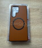 Étui Samsung Galaxy S24 Ultra magnétique étui de chargeur sans fil Magsafe housse en cuir de haute qualité pour S24ultra – Image 2