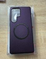 ⁦Samsung Galaxy S24 Ultra Magnetic Case Charger Charger Magsafe عالي الجودة من الجلد لـ S24ultra⁩ - الصورة ⁦3⁩