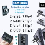 Protection caméra d'objectif d'appareil photo en verre HD Samsung galaxy Z fold3 /z fold4 / z fold5/z fold6 - z flip3/z flip4 / z flip5/z flip6 -