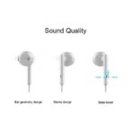 Pack 2en1 Écouteur Original Huawei AM115 Honor  + adaptateur auxiliaire type c – Image 3