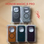 Huawei Honor Magic6 Pro Magic6 Case ,الشاحن اللاسلكي Magsafe غطاء جلدي عالي الجودة لشرف السحر 6 pro