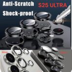 حماية الكاميرا والكاميرا لهاتف Samsung Galaxy S25 Ultra 2 أسود / جريس