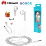 Pack 2en1 Écouteur Original Huawei AM115 Honor  + adaptateur auxiliaire type c