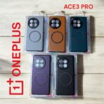 الحالة المغناطيسية oneplus ace3 ,Magsafe Wireless Charger غطاء جلدي عالي الجودة لـ OnePlus Ace3Pro