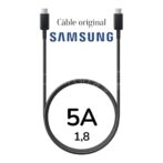 Câble Samsung USB-C vers C 1,8 m (5 A) - Noir (EP-DX510JBEGEU) ORIGINAL Vietnam