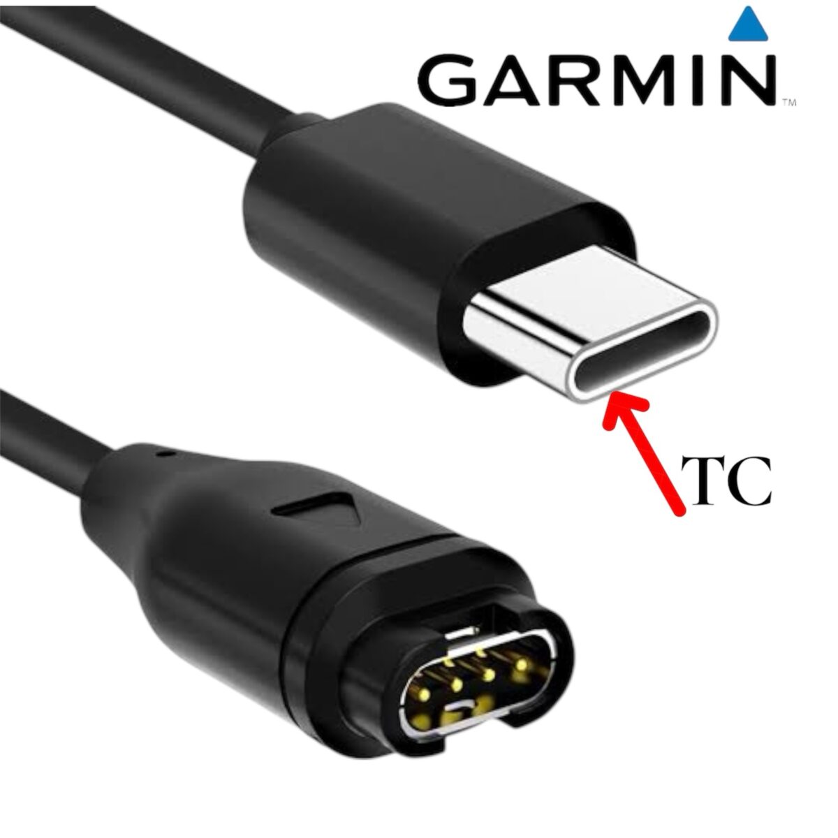 Chargeur smartwatch USB C Garmin, câble de synchronisation de données – Image 1
