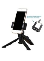 Trépied De Téléphone Mobile Support Compatible avec tous les smartphone et appareil photos en Plastique Noir – Image 7