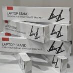 Support pour ordinateur portable, couleur argent, disponible et tablette Alluminum – Image 4