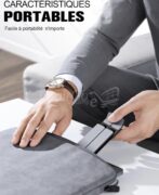 Support pour ordinateur portable, couleur argent, disponible et tablette Alluminum – Image 6