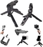 Pack promo 5en1 support trépied universel + double microphone sans fils Bluetooth auxiliaire – Image 3