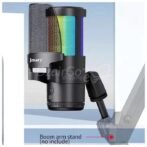 Microphone USB JMARY MC -PW13 ORIGINAL RGB Professionnel avec Support de Bureau – USB Plug & Play pour Streaming, Podcast, Gaming – Image 4