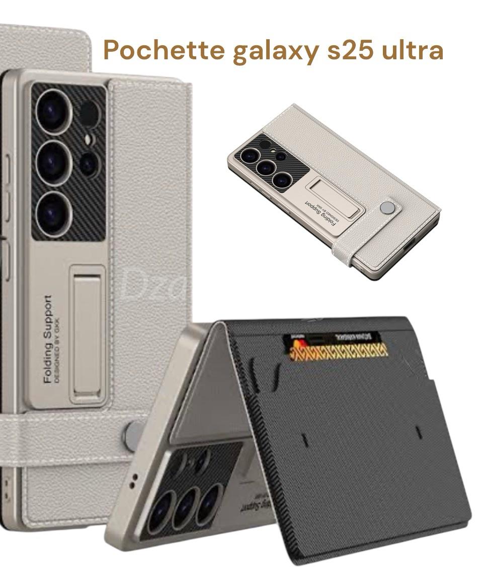 photoroom_20251221_230245 Coque Samsung Galaxy S25 Ultra avec Porte-Cartes et Support GKK – Image 1