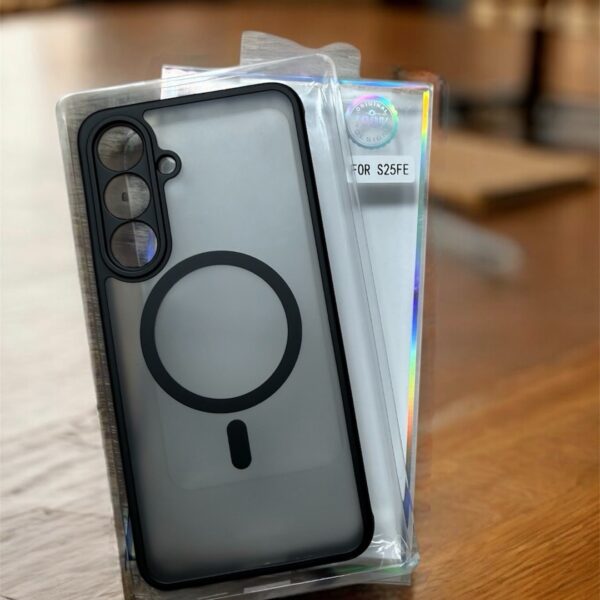 Coque MagSafe fumé original Samsung s25fe antichoc Fumée Magsafe avec protection caméra s25 Fe