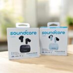 avec cadeau Écouteur Bluetooth ANKER ORIGINAL R50i ANC avec antichoc en silicone noire case r50i nc – Image 2