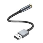 Adaptateur USB Audio vers Jack 3,5mm, Prise Jack USB Casque et Microphone, TRRS 4 Pôles Connecteur, Carte Son – Image 2