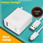 Chargeur Honor 100w ORIGINAL 100% SuperCharge avec câble usb A- type c 1m 6A  ultra-rapide.  Chargeur huawei – Image 3