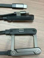 Câble de charge invisible avec support intégré charge ultra rapide 240 W en métal – كابل شحن سريع وحامل هواتف – Image 8