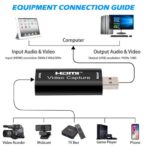 CARTE D'ACQUISITION VIDÉO HDMI Video Capture Usb 2.0 HD 1080P Enregistreur Jeux Live Streaming – Image 8