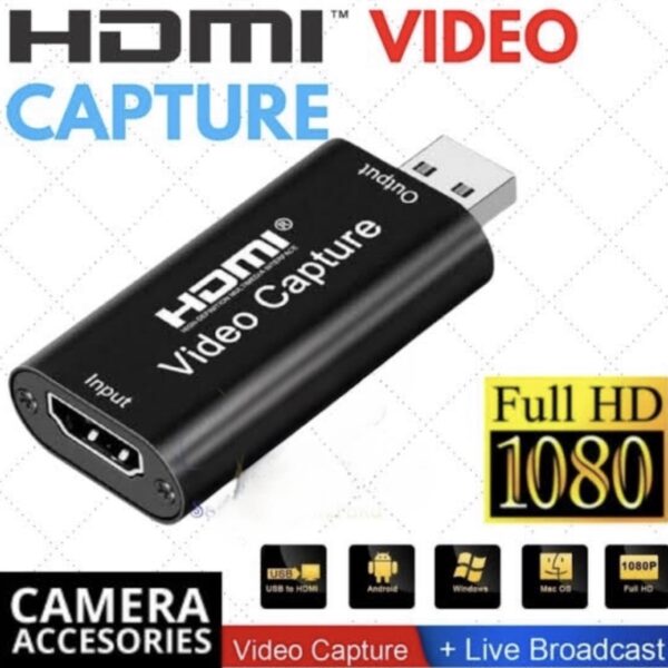 CARTE D'ACQUISITION VIDÉO HDMI Video Capture Usb 2.0 HD 1080P Enregistreur Jeux Live Streaming