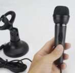 Microphone pour Ordinateur smartphone , Micro omnidirectionnel Plug and Play 3,5 mm avec Support de Bureau pour Jeux, Studio, pour PC, Ordinateur de bureau – Image 5