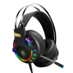Casque gamer PC filaire USB POINTERTECK K3 canaux stéréo basses RGB avec micro /Casque de jeu – Image 2