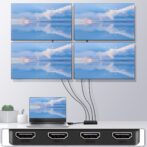 Répartiteur HDMI 4K Full HD 3D 1080p, commutateur vidéo HDMI 1×4 amplificateur / splitter 1 entrée x 4 sorties – Image 6