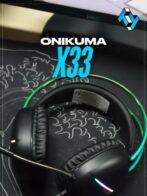⁦سماعة الألعاب السلكية ONIKUMA X33 للكمبيوتر الشخصي وPS4 مع إضاءة RGB, ميكروفون HD ومفهوم مرن. لاعب⁩ - الصورة ⁦5⁩