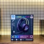 سماعة الألعاب السلكية ONIKUMA X33 للكمبيوتر الشخصي وPS4 مع إضاءة RGB, ميكروفون HD ومفهوم مرن. لاعب