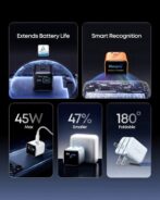 شاحن أنكر نانو (45 دبليو, شاشة ذكية, قابلة للطي 180 درجة) يو اس بي ج / شاشة انكر ال سي دي - الصورة 7