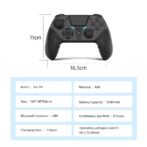 Manette de jeu sans fil GAMINJA à double vibration Bluetooth avec fonction turbo programmable pour PC et PS4/android/ios – Image 8