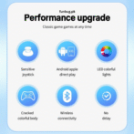 Manette de Jeu Sans Fil pour Nintendo Switch PRO - Mouvement Six axes, Double Vibration, Macro Programmation, RGB Éclairage-Noir NS21 gaming – Image 6