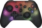 Manette de Jeu Sans Fil pour Nintendo Switch PRO - Mouvement Six axes, Double Vibration, Macro Programmation, RGB Éclairage-Noir NS21 gaming – Image 4