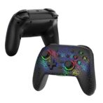 Manette de Jeu Sans Fil pour Nintendo Switch PRO - Mouvement Six axes, Double Vibration, Macro Programmation, RGB Éclairage-Noir NS21 gaming – Image 5