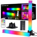 Lot de 2 lampes LED RGB Desktop Background Wall Atmosphere Lighting Bar 2pcs – اعمدة إضاءة لخلفية المكتب – Image 4