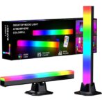 ‏Lot de 2 lampes LED RGB Desktop Background Wall Atmosphere Lighting Bar 2pcs – اعمدة إضاءة لخلفية المكتب – Image 5