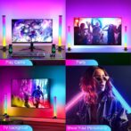 Light Bar, Synchronisation Musicale RGB, Lampe Gaming avec Télécommande, Rétroéclairage de Jeux TV à Couleurs Changeantes, Adapté Aux Jeux, Aux Images, Aux Ordinateurs et à la Décoration des Pièces – Image 4